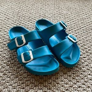 Blue Birkenstocks Size 36